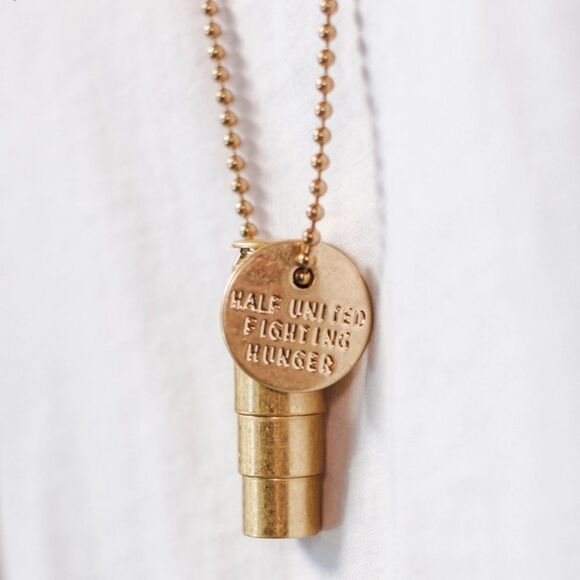 Half United Artisan Made Fighting Hunger Bullet Necklace - Picture 8 of 14
